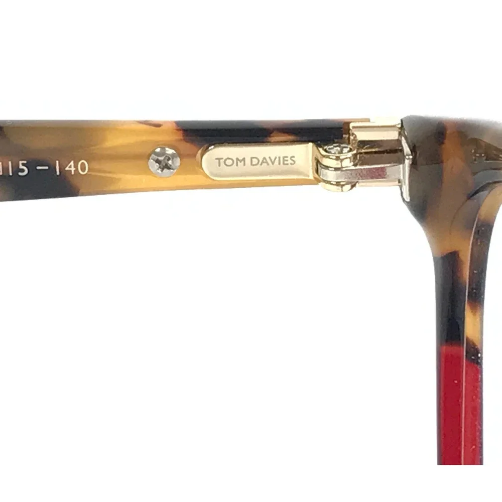 Tom Davies Eyeglasses Frames TD732 Col. 1835 Tortoise Cat Eye Full Rim 53-15-140